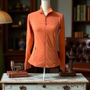 Lululemon Define Jacket Luon Raspberry Cream Fitted Full Zip Athletic Workout 8